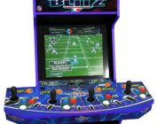 4 Player, 5-foot tall full-size stand-up game for home with WiFi for online multiplayer, leaderboards, and a light-up marquee