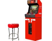 Unico SNK NEOGEO MVSX Arcade with Base and Stool Set, Pre-loaded 50 SNK Official Genuine Retro Games, Support Two Players Fight Together by 2 Joysticks