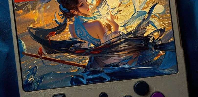 Miyoo Mini Plus gray personal oil paint art